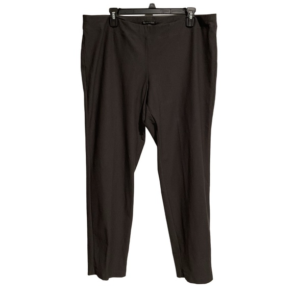 Eileen Fisher Pants - Eileen Fisher Women’s Pull-On Stretch Crepe Ankle Pants Dark Gray
